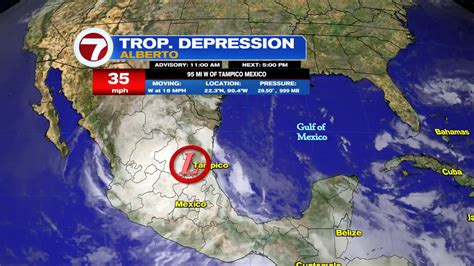 Tropical Storm Alberto dissipates over central Mexico after.